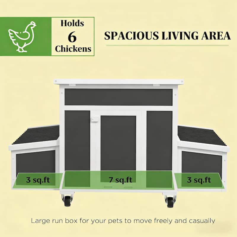 Pet House,Wooden Chicken Coop is designed for convenient cleaning