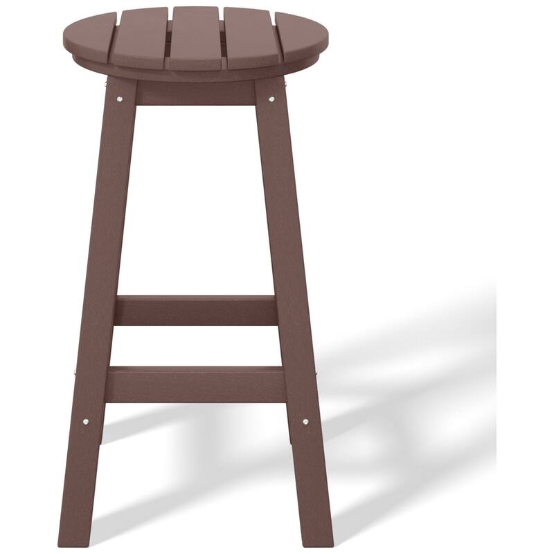 Laguna Hdpe All Weather Outdoor Patio 24" Round Counter Stool