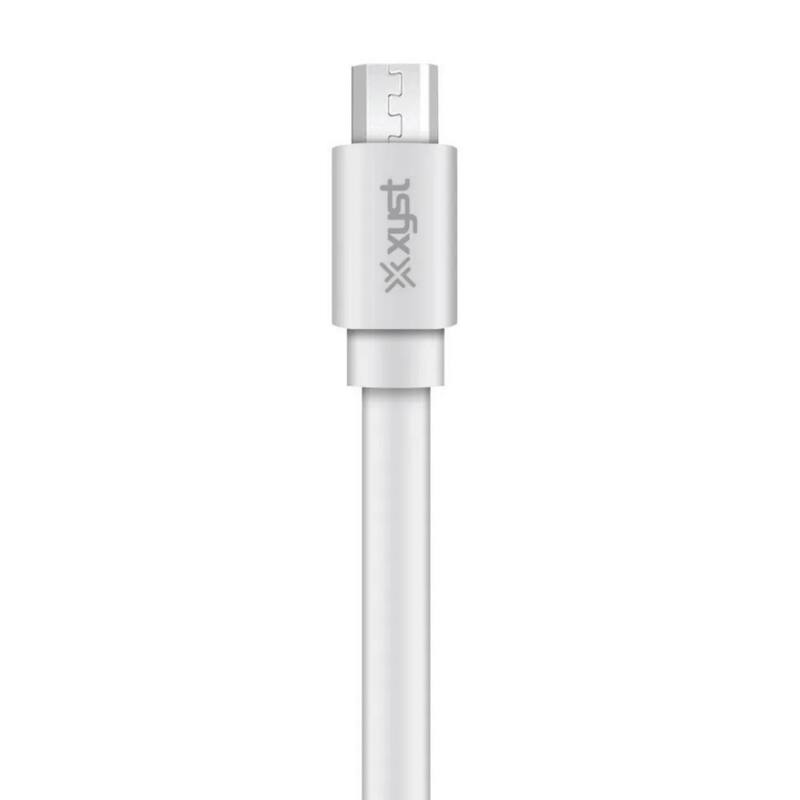 Xyst Charge and Sync USB to Micro USB Flat Cable 4Ft