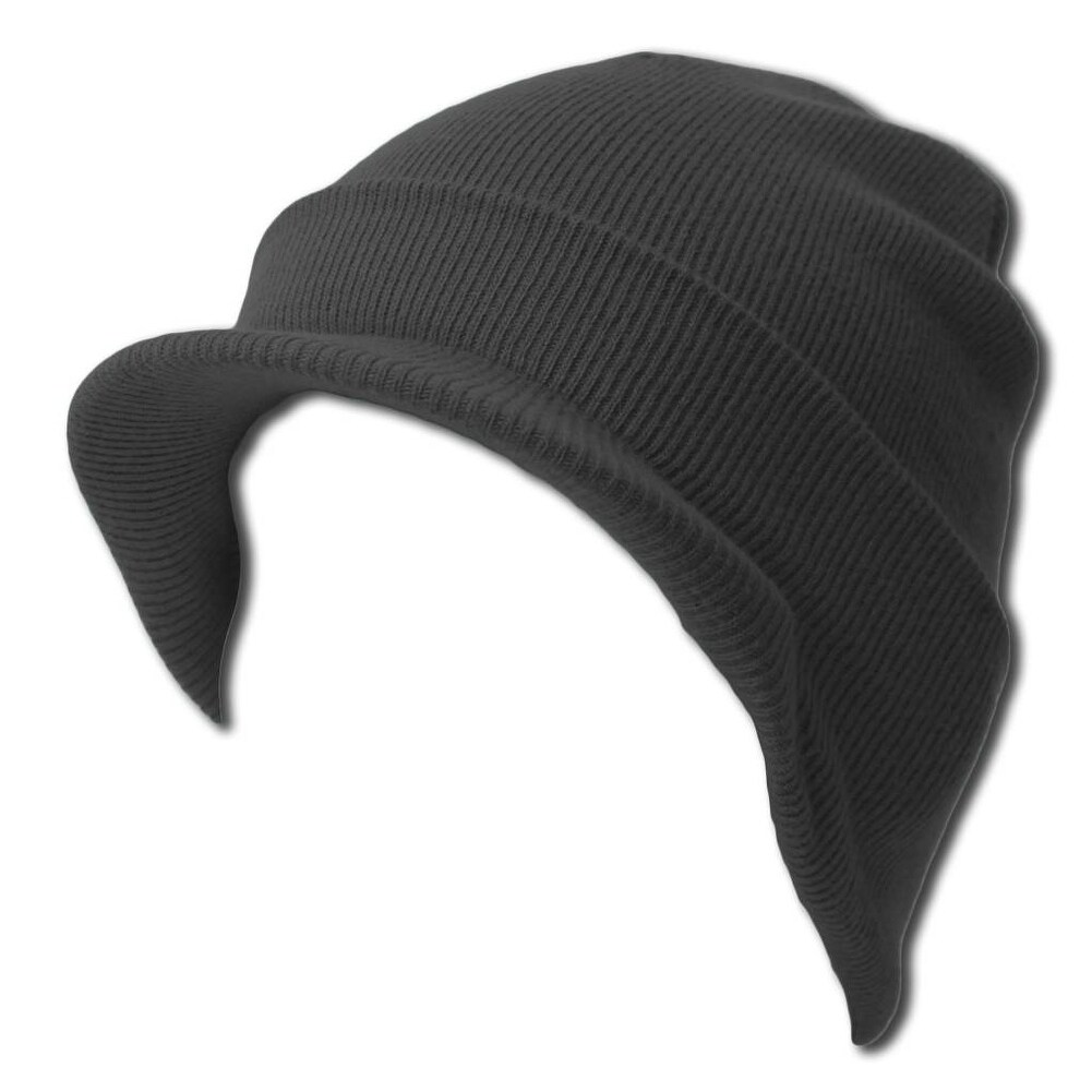 Black Knit Cuff Beanie