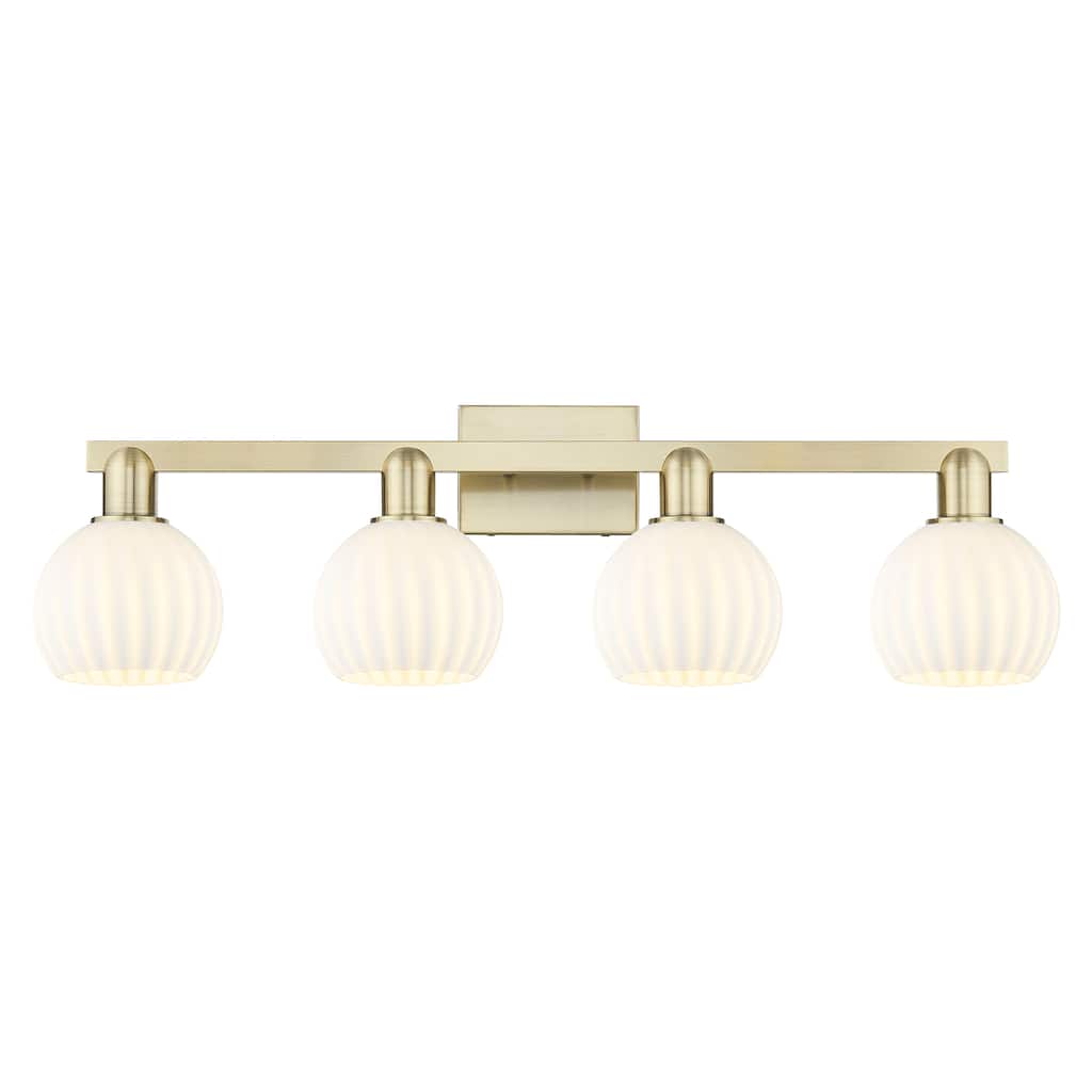 Innovations Lighting Endless Possibilities Arcadia - White Venetian - 4 Light 33" Bath Vanity Light