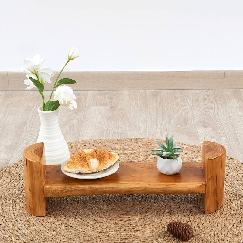 Cedar Roots Serving Stand Farmhouse wood pedestal stand plant holder