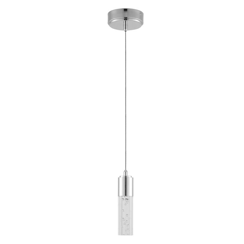 Cristal 1-Light Bubble Acrylic/Iron Modern Minimalist Integrated LED Pendant, by JONATHAN Y - 1 Light