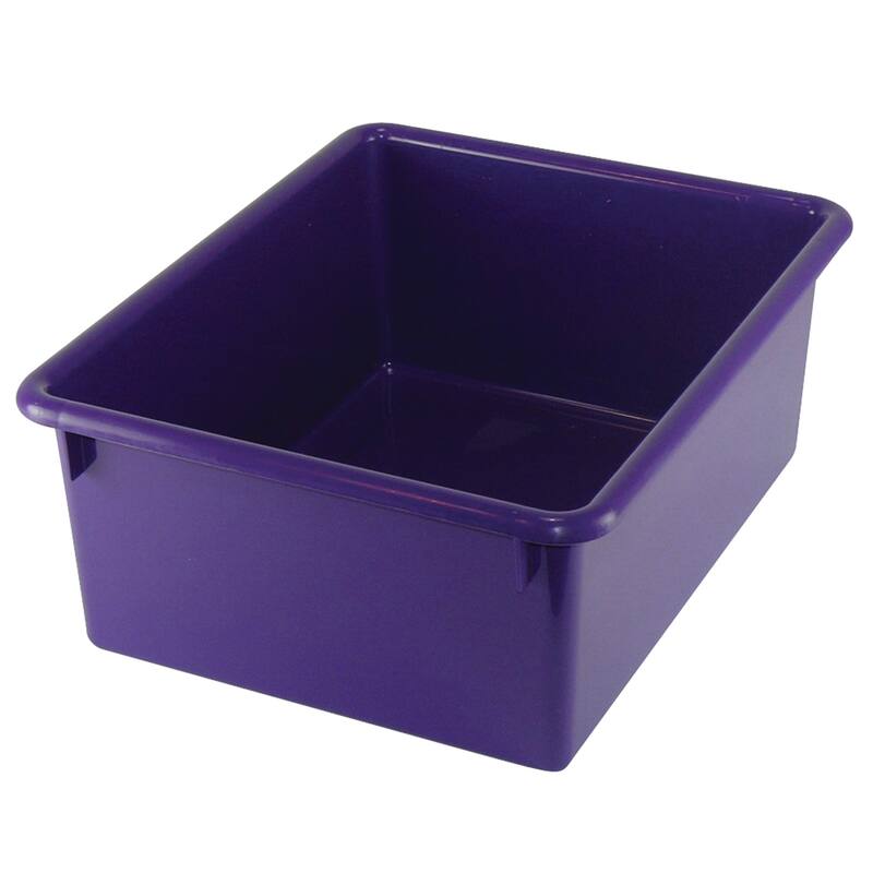 Romanoff Stowaway 5" Letter Box no Lid, Purple, Pack of 3