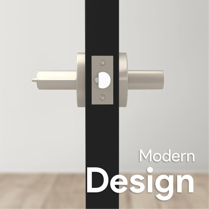 Mega Handles SUANA Square Privacy Door Knob with Lock | Reversible Keyless Door Knobs Interior for Hallway, Bathroom & Bedroom