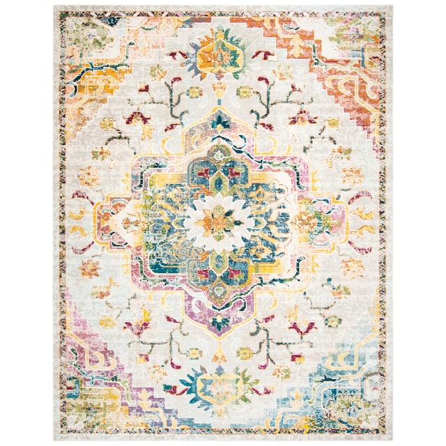 SAFAVIEH Crystal Floretta Vintage Boho Medallion Rug