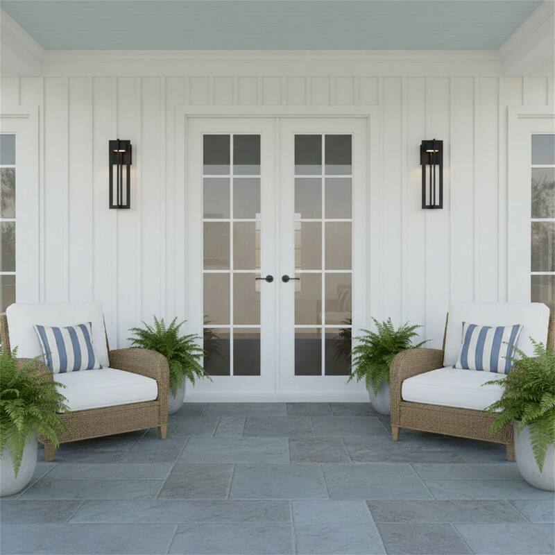 23" Black Integrated LED Outdoor Wall Sconce