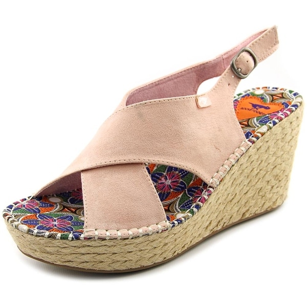 Rocket Dog Rue Women Open Toe Canvas Wedge Sandal