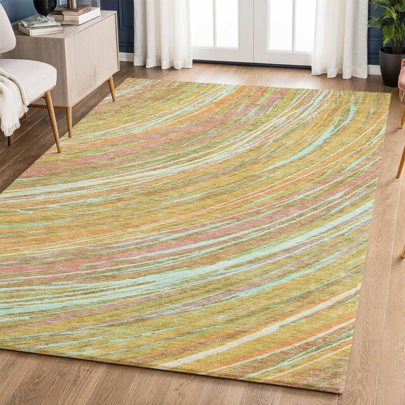 Premium Washable Super Soft Contemporary Horizon Mayfield Rug