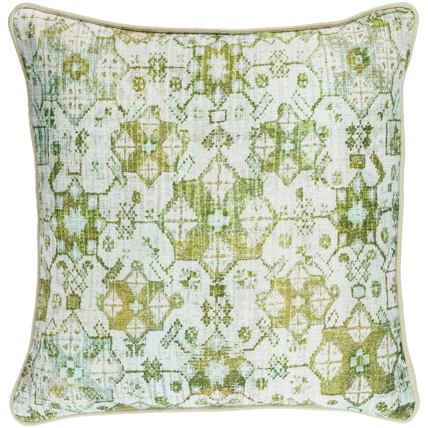 Shop 22 Granny Smith Apple Green And White Woven Decorative Throw