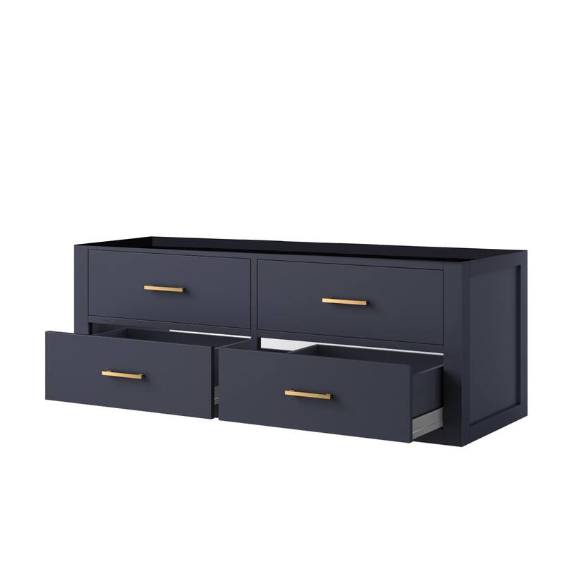 Castor Bath Vanity No Top, No Faucet, No Mirror