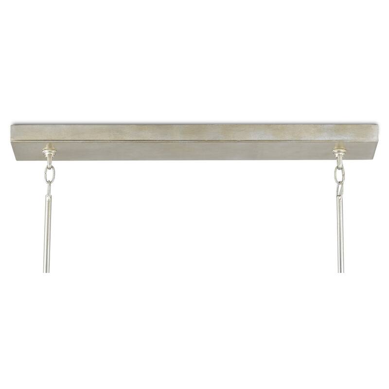 Currey & Company Middleton Rectangular Silver Chandelier - 23.25"h x 54"w x 14.5"d