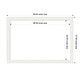 preview thumbnail 30 of 36, Amanti Art Vanity White Narrow Framed Dry Erase Magnetic Board 39 x 27 in