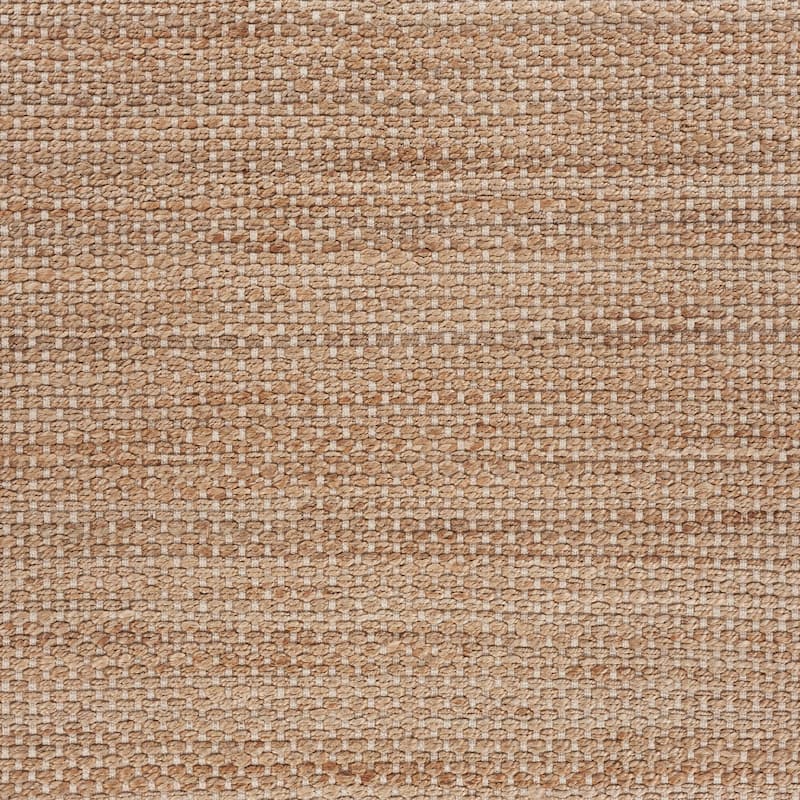 Sevita Organic Jute Bordered Area Rug, Tan and Off-White