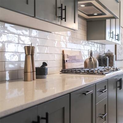 Merola Tile Chester Bianco 3" x 12" Ceramic Wall Subway Tile