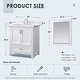 preview thumbnail 31 of 110, Altair Isla Single Bathroom Vanity Set and Aosta White Countertop with Mirror