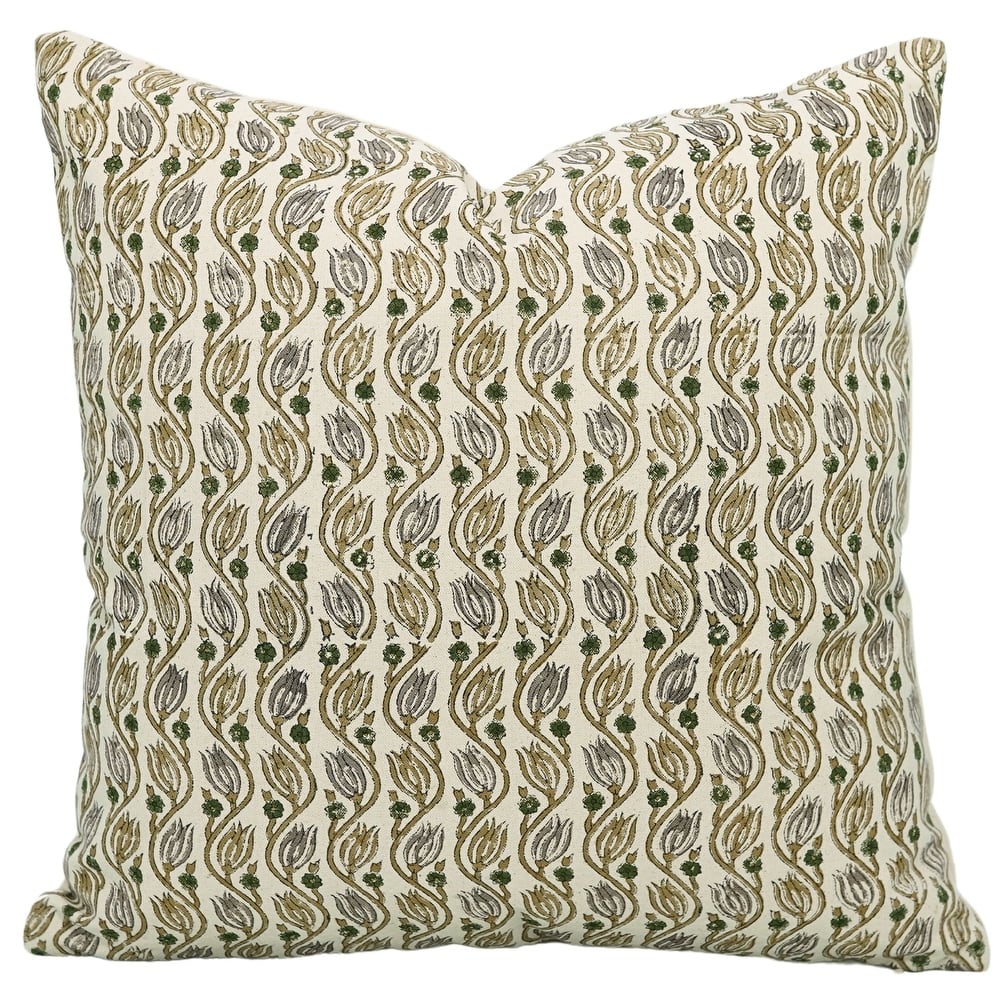 Cotton Bohemian Block print pillow Cover Kersangari