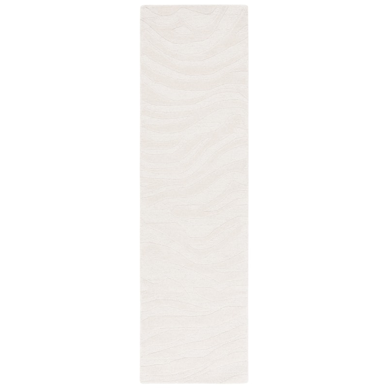 SAFAVIEH Handmade Rodeo Drive Tatyanna Mid-Century Modern Wool Rug - 2'3" x 8' Runner - Ivory