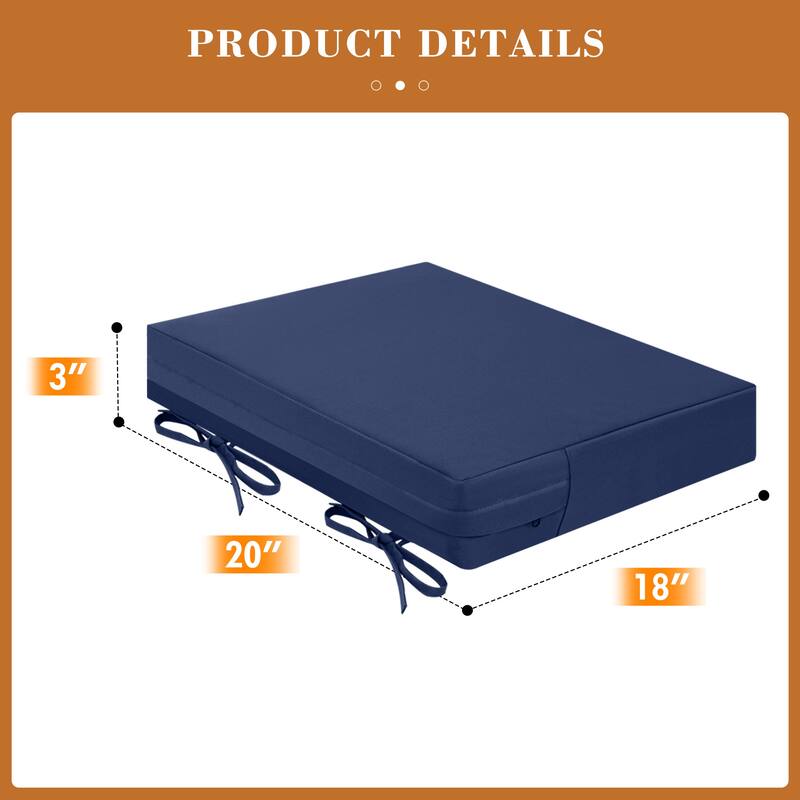 Outdoor Seat Waterproof Chair Cushion for Patio Furniture