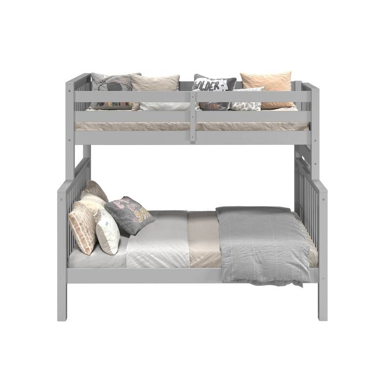 Taylor & Olive Trillium Twin over Full Bunk Bed with End Ladder