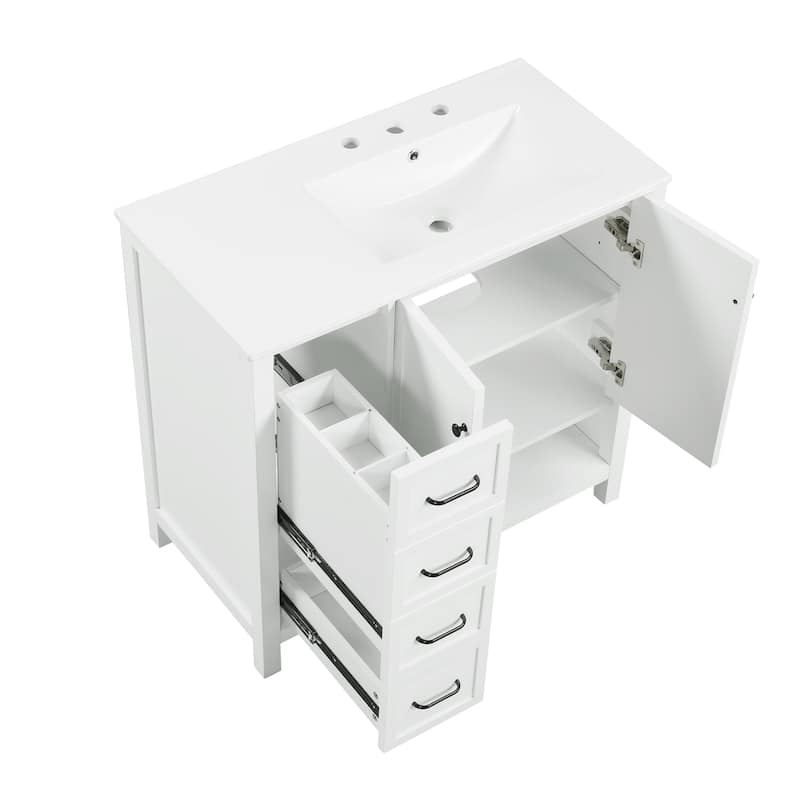 36" Bathroom Vanity with Sink Top