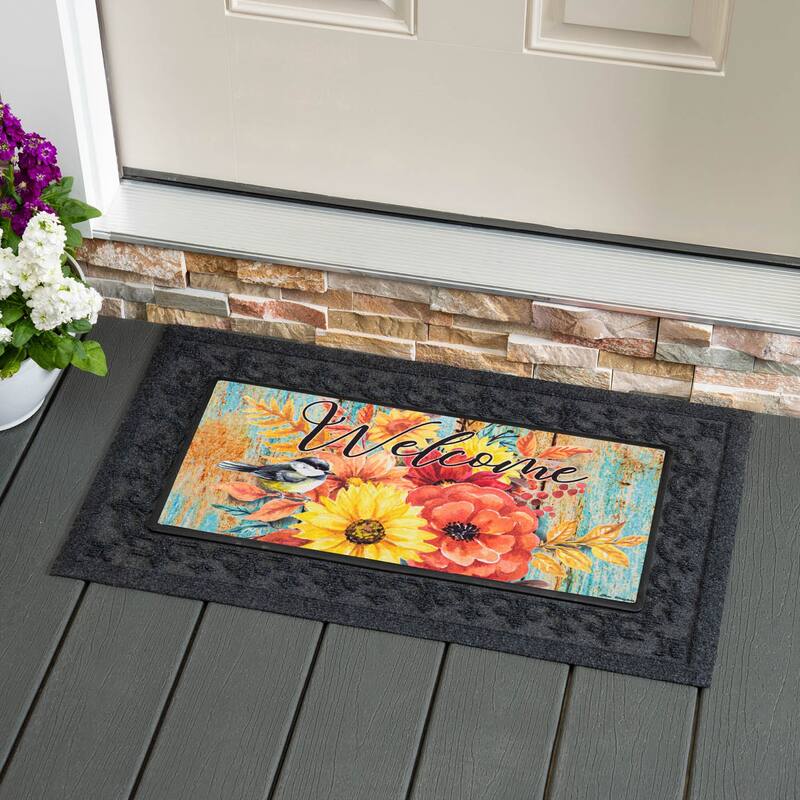 Fall Welcome Boots Sassafras Switch Mat