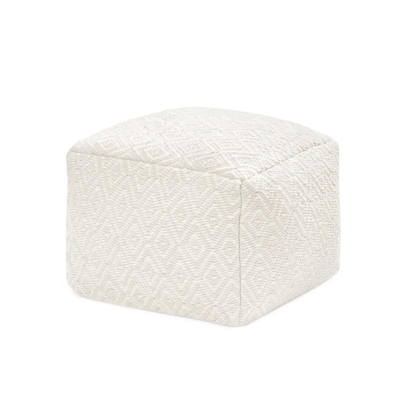 Jani 22-inch Ottoman Pouf - Handcrafted Handmade Ottoman for Seating, Footrest, Home Decor for Living Room, Bedroom