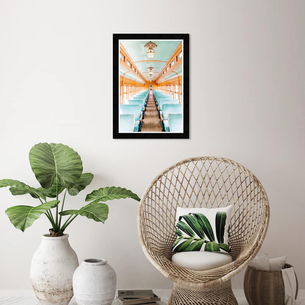 Wynwood Studio Prints Transportation Train Ride II Blue and Traditional Wall Art Canvas Print