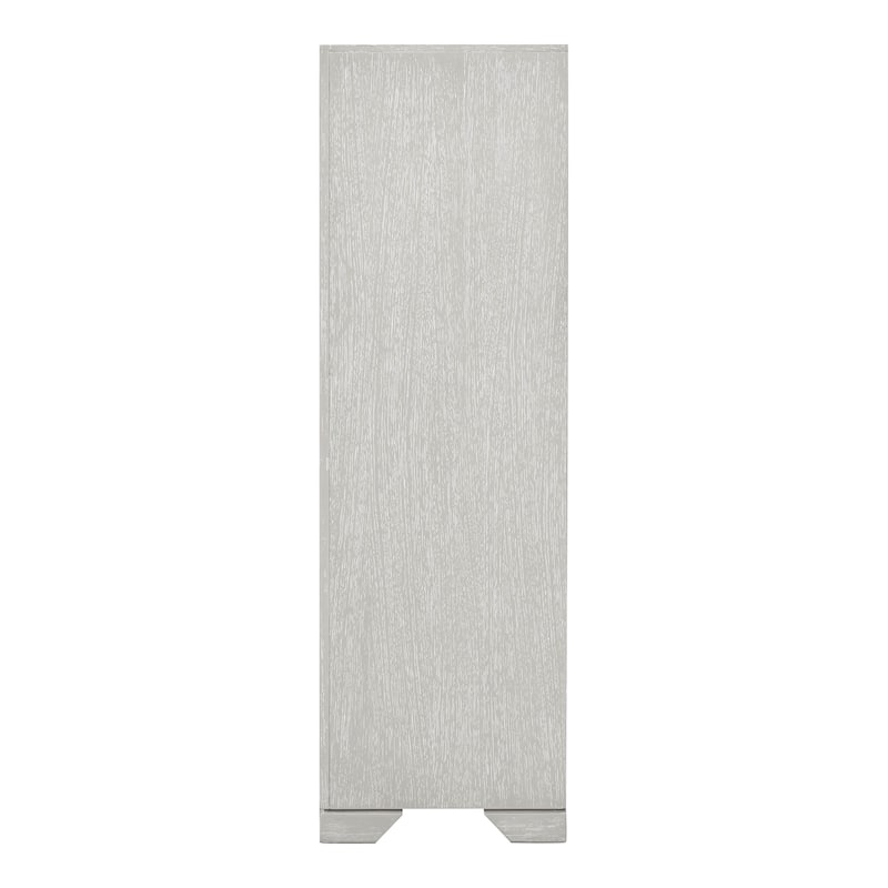 Furniture of America Jupiter Light Grey Wood 5-Drawer Chest