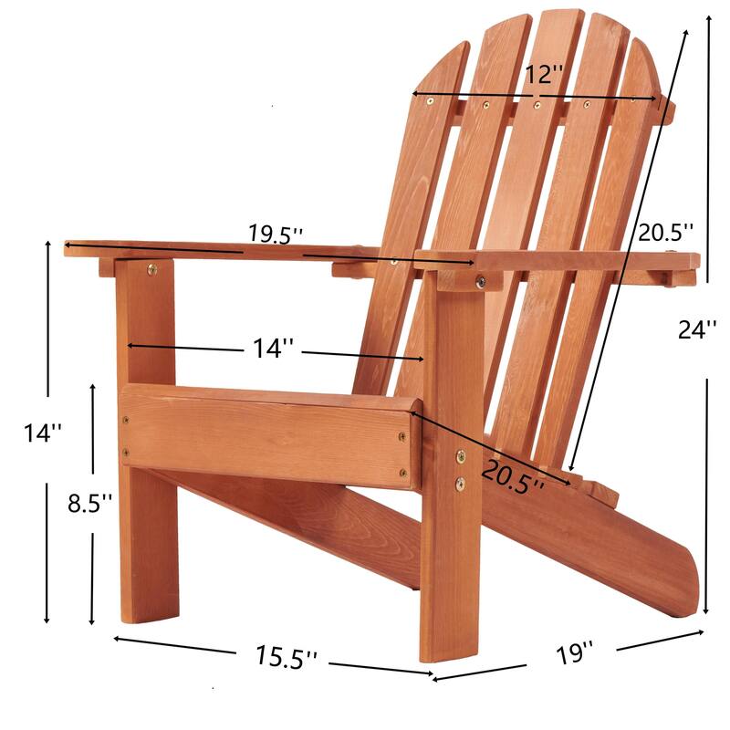 Anmytek Kids Foldable Adirondack Chair Solid Wood Outdoor Indoor Toddler Furniture