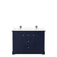 preview thumbnail 9 of 58, Avery 48 Inch Double Vanity, Cultured Marble Top