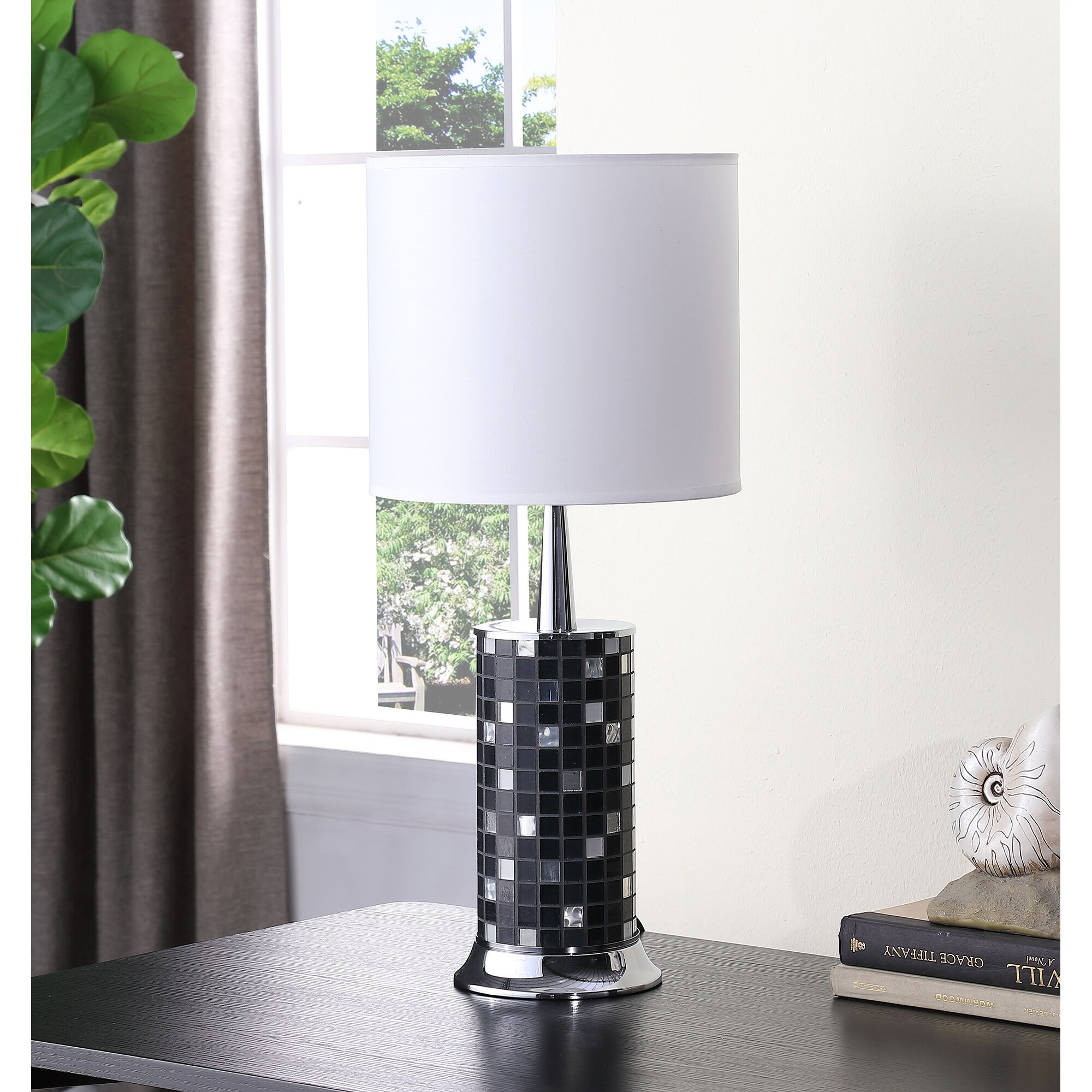 Black mosaic table lamp shop