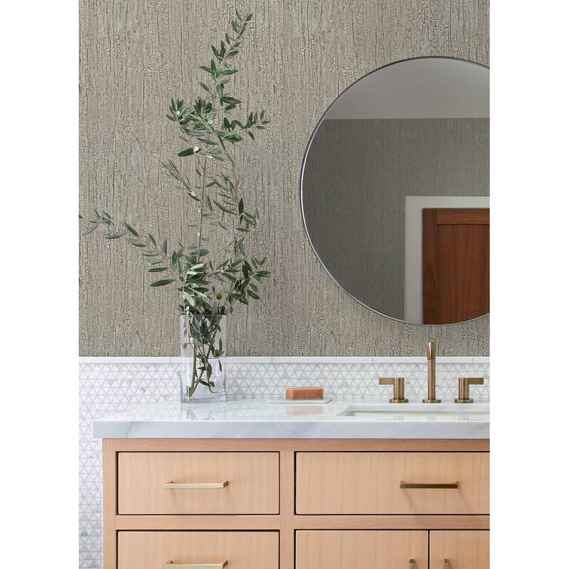 Advantage Ironbark Light Brown Textured Wallpaper