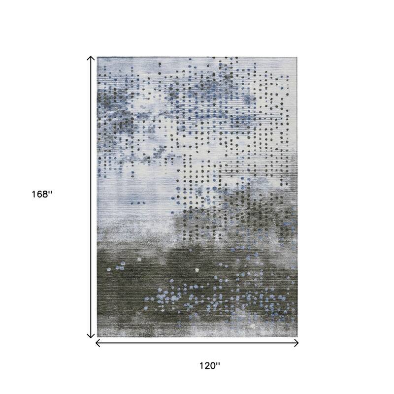 HomeRoots Geometric Transitional Rectangle Outdoor Rug