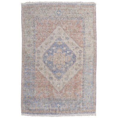 Grand Bazaar Ramey Hand Woven Distressed Transitional Area Rug
