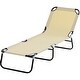 Outsunny 3-Position Adjustable Backrest Chaise Chair Lounger with Lightweight Frame Great for Pool or Sun Bathing - Thumbnail 20