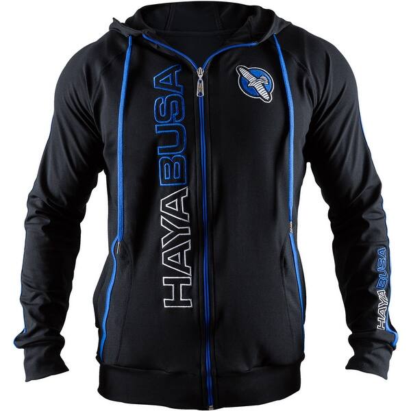 Shop Hayabusa Prime Zip Up Hoodie Black Blue Overstock 16489161