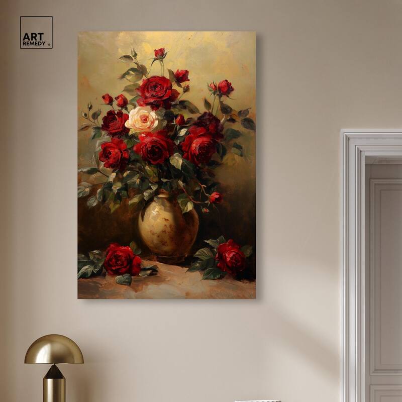 Lavish Lily Lament Canvas by Art Remedy, Gallery Wrapped