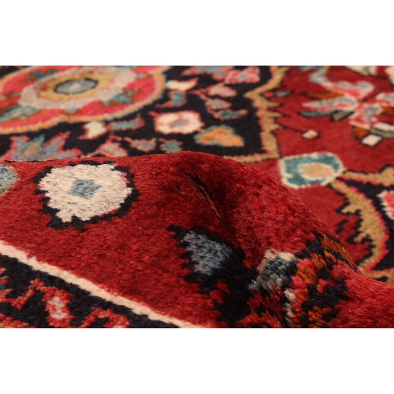 ECARPETGALLERY Hand-knotted Andelz Red Wool Rug - 4'5 x 7'8