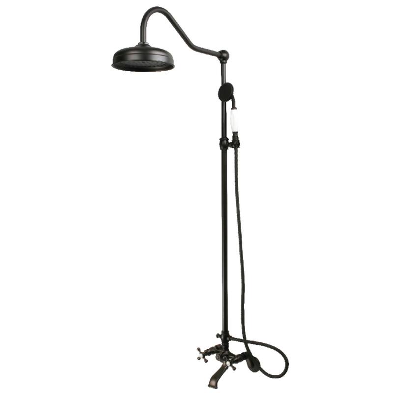 Kingston Brass Vintage Clawfoot Tub Faucet Package with Shower Combo