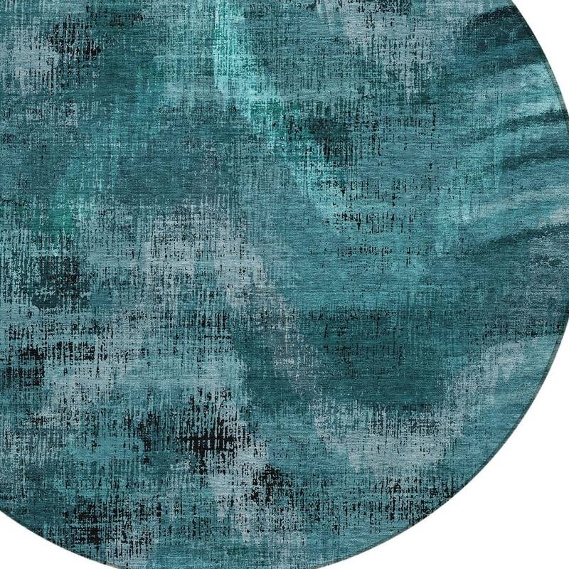 HomeRoots Abstract Transitional Rectangle Outdoor Rug