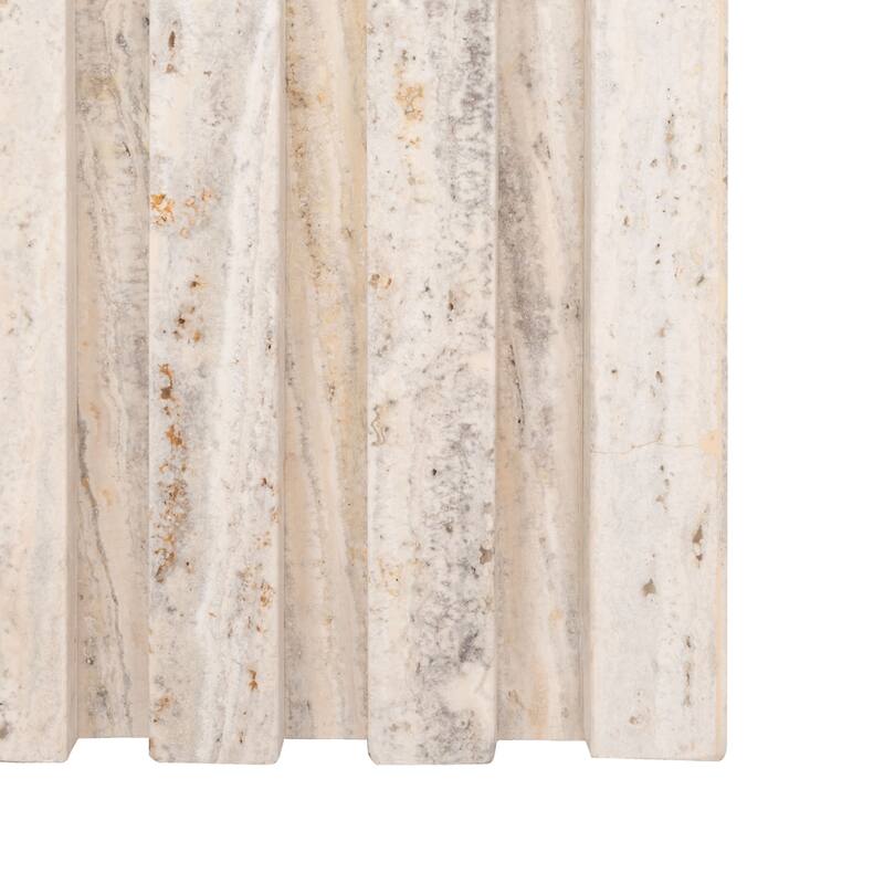 SAFAVIEH Couture Eftenia Tall Square Marble Accent Table - 21 In W x 21 In D x 16 In H - 21"W x 21"D x 16"H