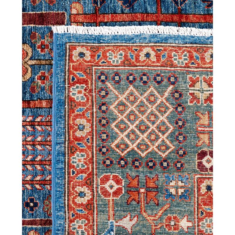 Serapi One-of-a-Kind Hand-Knotted Area Rug - Blue - 9' 3" x 11' 10"