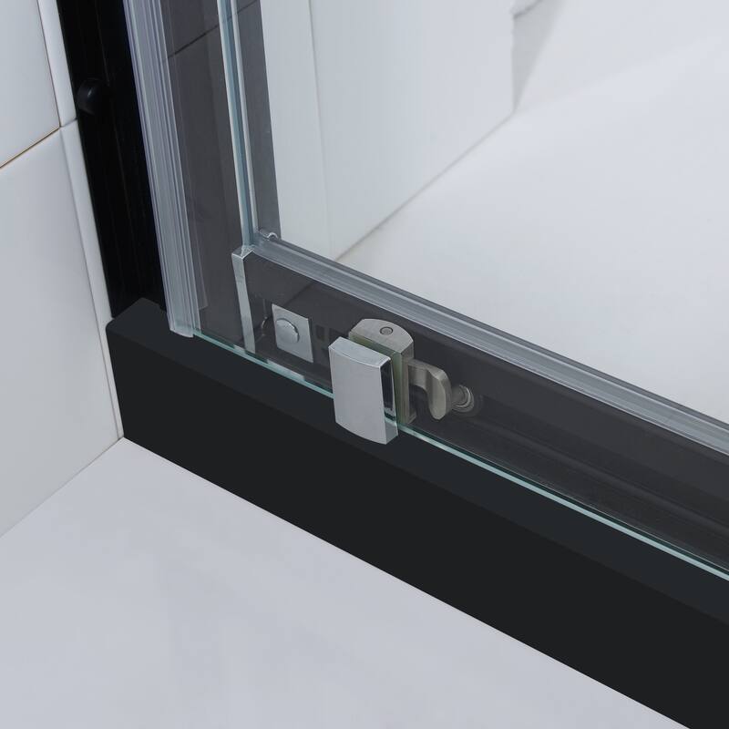 FELYL 72" W x 72" H Single Sliding Framed Shower Door