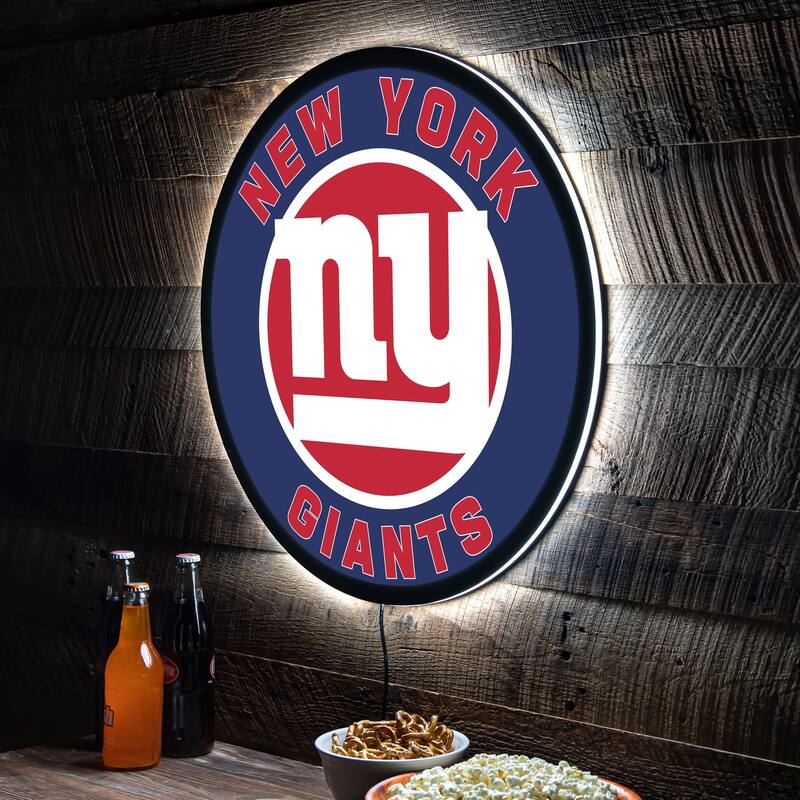 New York Giants LED Lighted Sign - Clear