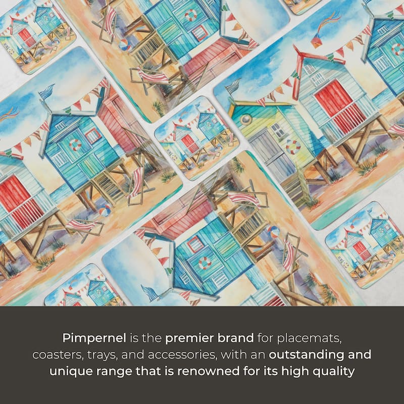 Portmeirion Beach Huts Placemats, Set of 4