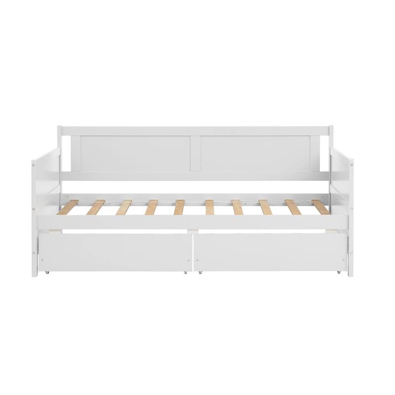 Twin Size Storage Sofa Bed Twin Daybed with 2 Drawers for Bedroom
