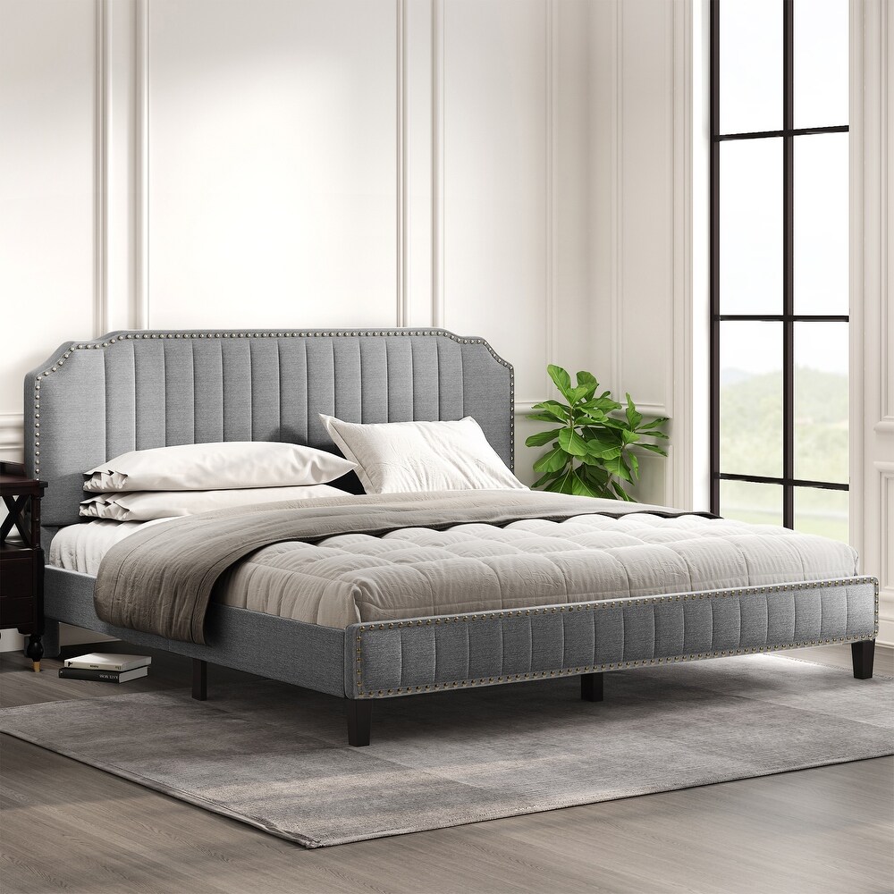 Corso upholstered top storage platform bed