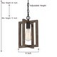 preview thumbnail 18 of 23, Modern Farmhouse 1-light Geometric Kitchen Island Pendant Lighting - 8 in. D