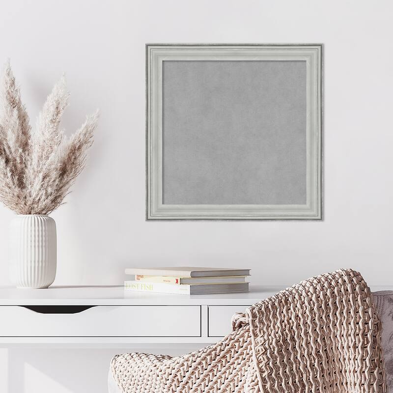 Amanti Art Bel Volto Silver Framed Magnetic Board